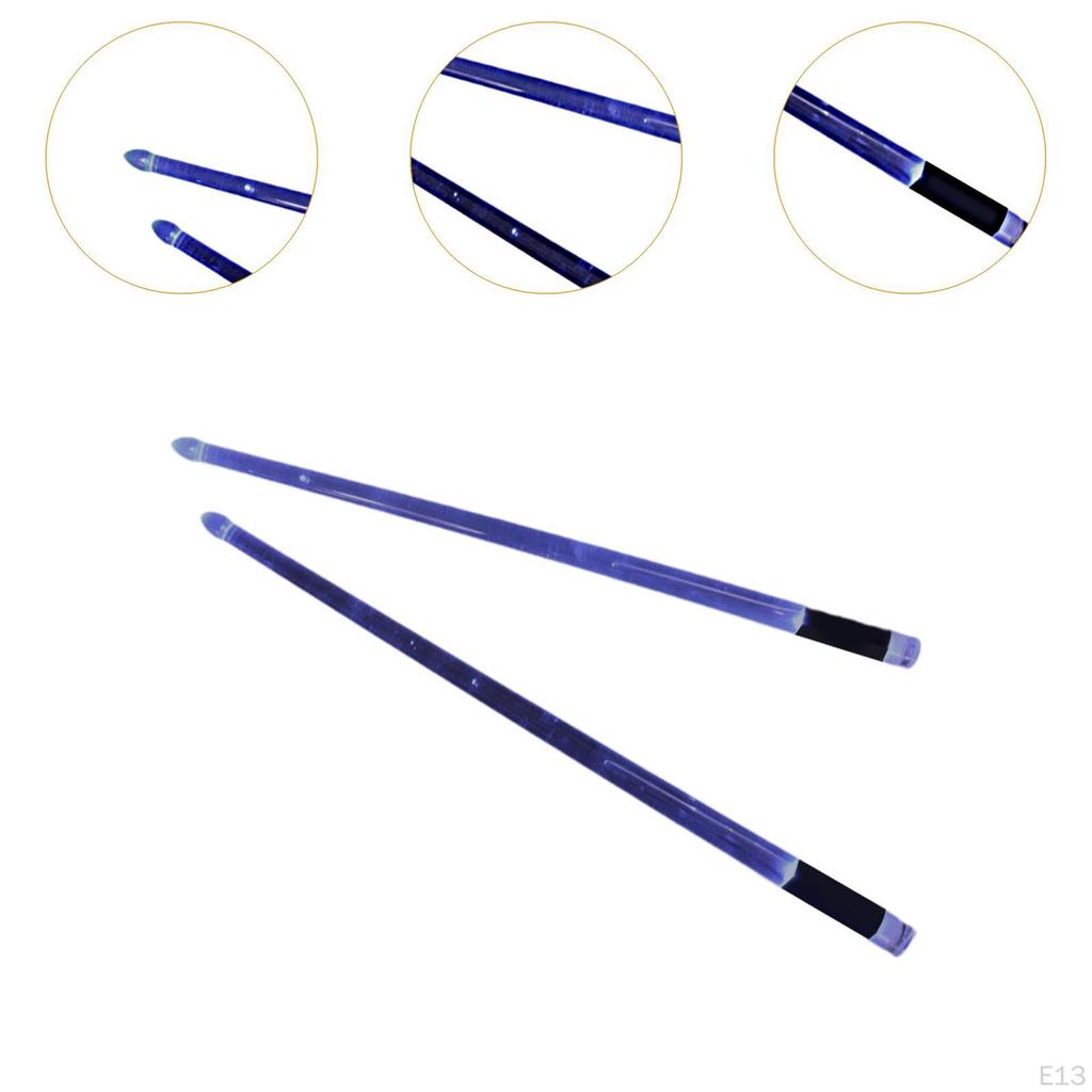 2 шт. светящиеся барабанные палочки светящиеся наконечники барабанные палочки легкие прохладные перкуссии