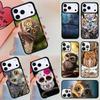 Мягкий чехол для телефона с рисунком животного 'Сова' для iPhone 17 Air 14 15 13 12 Max Чехол для Apple 16e 11 Pro Max Plus Coque