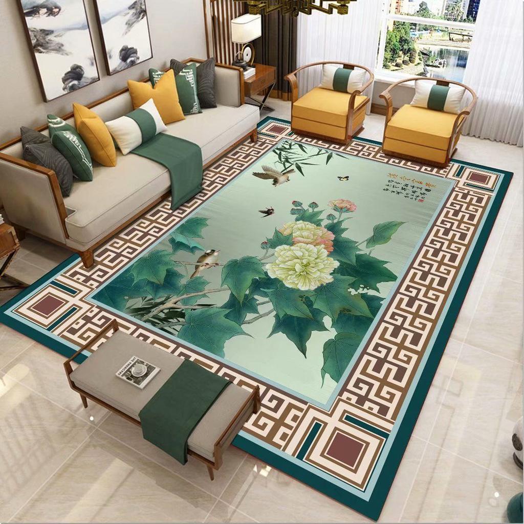New Chinese Living Room Carpet Carpet Large Area Full Floor Mat Entrance Door Carpet Bedroom Bedside Carpet