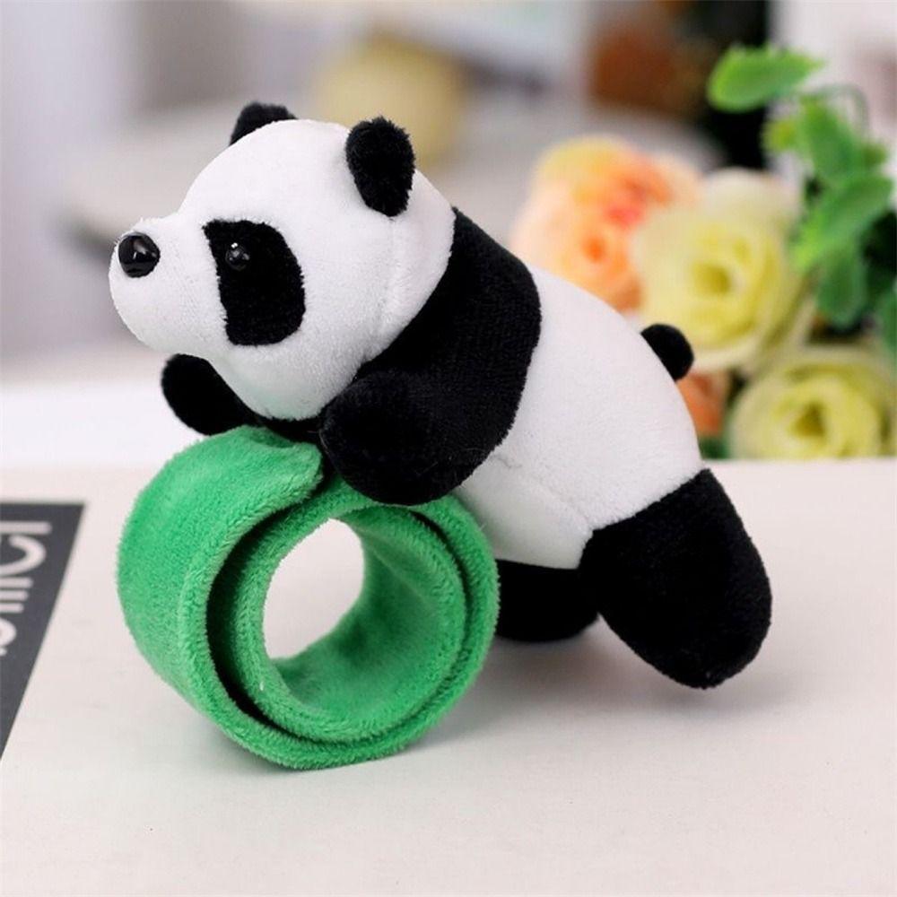 Super Soft Panda Wristband Wrist Decoration Clap Circle Toy Children Plush Hand Ring Kids Toys