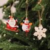 Christmas resin small pendant Christmas tree decoration pendant accessories American retro Christmas small pendant Christmas decorations