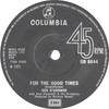 7-дюймовая пластинка DES OCONNOR For The Good Times DB8844 Columbia 1971 UK Поп Б/у