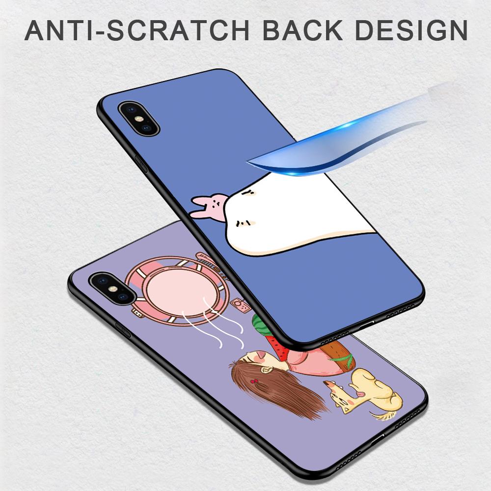 Cute Girl Eat Watermelon Blowing Fan Case Girls Boys Lovely Dog Casing