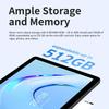 Планшет G-tab T11 Android 14, 10,1 дюйма 1280*800 IPS-экран, Unisoc T606 8 ядер Макс. 1,6 ГГц, 8 ГБ ОЗУ (4 ГБ + 4 ГБ расширение) 128 ГБ ПЗУ