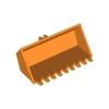 Small Particle MOC 47508 Excavator 9-Tooth Bucket Engineering Spare Parts, 4x8 Size