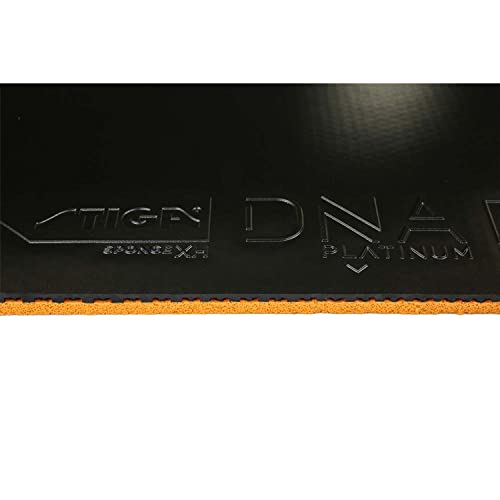 Накладка для настольного тенниса STIGA, Натяжного типа, Гладкая накладка, DNA Platinum XH Черный MAX 1712070123