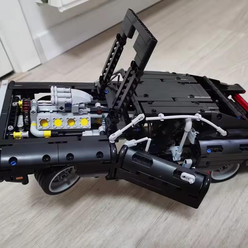Техническая машина Dodged Charger Гоночная машина Строительные блоки Модель Фильм Форсаж Знаменитый автомобиль 42111 Кирпичи Игрушки для мальчиков Подарки