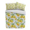 Watercolor Lemon Fruit White Yellow Duvet Cover With Pillow Case Custom 3pcs Bedding Set Quilt Cover Double Bed Home Textile