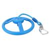 Kids Gym Rotating Wheel Portable Swing Monkey Wheel Set with Rope for Outdoor Indoor Park Blue