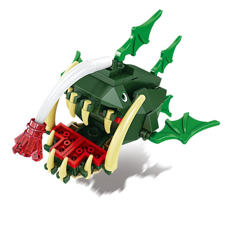 Новые морские животные строительные блоки модель лобстер животное головоломка сборка мелких частиц детские игрушки наука и образование подарки