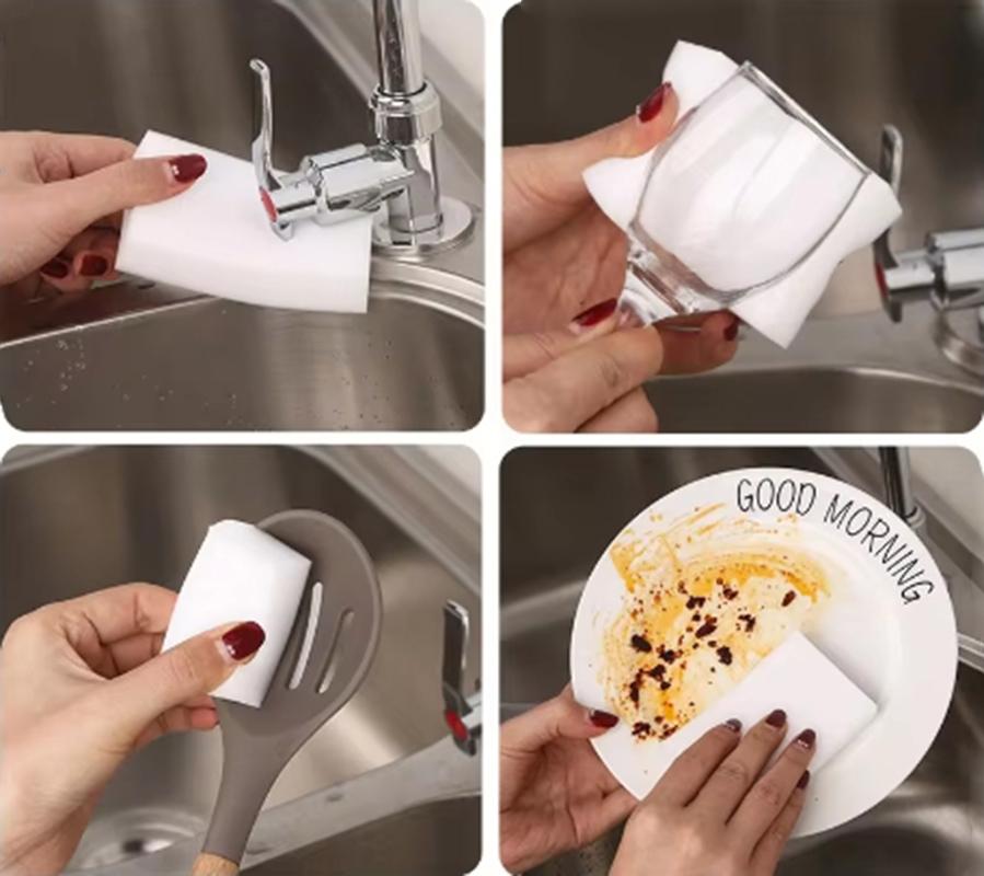 Меламиновая губка Magic Sponge Eraser Eraser Cleaner Чистящие губки для кухни и ванной комнаты Инструменты для уборки 10*6*2 см