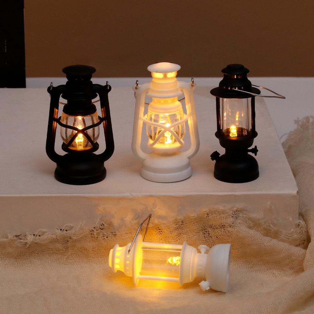 Электронная светодиодная лампа со светодиодной подсветкой, винтажная ручная лампа для кемпинга, керосиновая лампа, рождественский декоративный свет