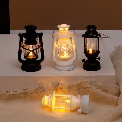 Электронная светодиодная лампа со светодиодной подсветкой, винтажная ручная лампа для кемпинга, керосиновая лампа, рождественский декоративный свет
