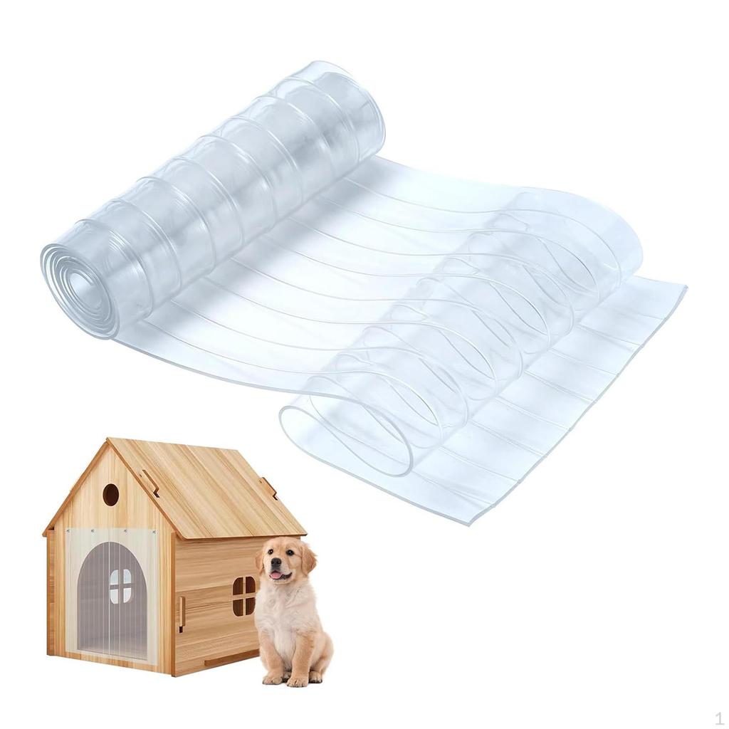 ПВХ полосовые завесы для дверей Складские принадлежности Легко резать и устанавливать Обрезаемая длина 5 футов Собака