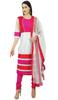 Atasi Womens White Net Straight Salwaar Kameez with Dupatta Readymade Suit