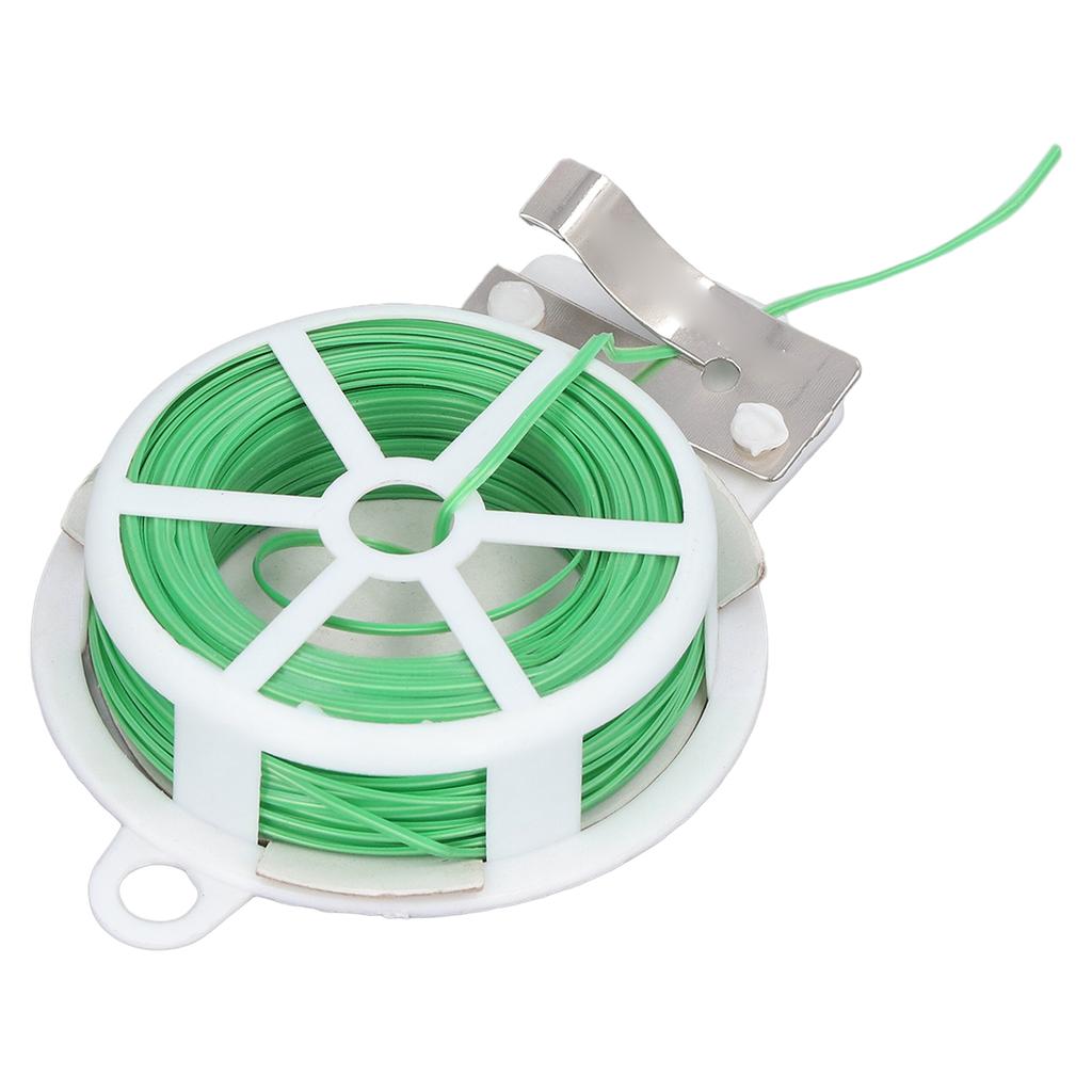Plant Cable Tie Plastic Steel Wire Twist Roll Dispenser with Cutter for Garden Vegetable Shed50