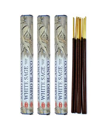 Благовония Белый шалфей 3 коробки по 20 палочек