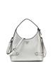 Розальба Маленькая сумка-хобо через плечо, серебристая женская сумка
