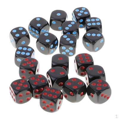 20 шт. 16 мм непрозрачные шестигранные s Игровой аксессуар Игрушки