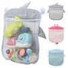 Baby Shower Toy Bathroom Mesh Bag Sucker Design For Bath Toys Kids Basket Cartoon Animal Shapes Cloth Sand Toys Storage Net Bag