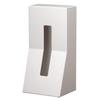 Marks International DUENDE Tissue Case ABS White Vertical Stand Type Tissue Box with Inner Simple Plastic Lightweight Water Resistant Space Saving