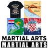Croatia Croatian Flag MMA Kick Boxing UFC Muay Thai T-Shirt Graphic Retro Vintage 3D Print Men Women Unisex Short Sleeve Round Neck