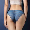 Vintage Lace Panties Soild Color Breathable Underwear Women French Sexy Lace Bow Lingerie Female Mid-waist Thin Mesh Briefs XXL