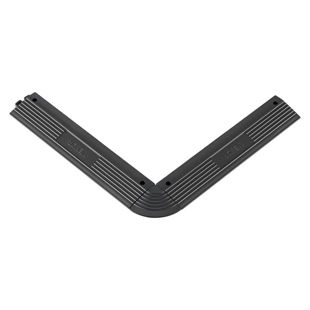 VEVOR Transition Edge Kit, 11-Piece, Durable Straight Garage Floor Edging, PP Material, Easy Installation