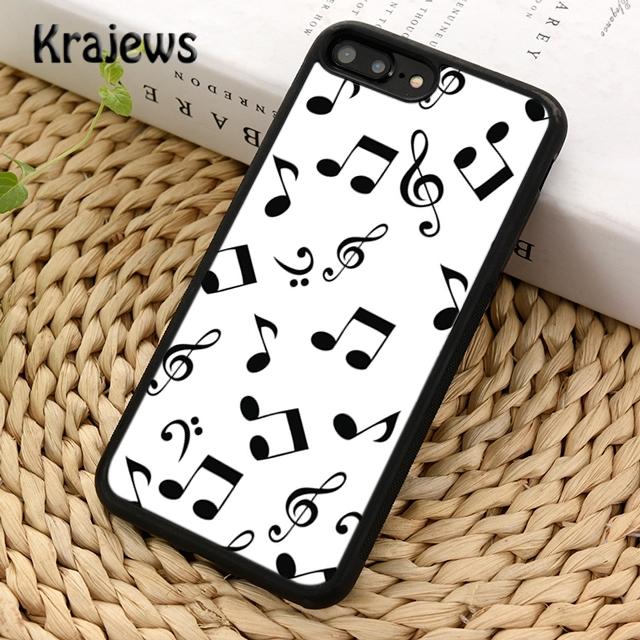 Krajews Colorful musical notes Soft Phone Case Cover For IPhone 18 17 Air 16 15 14 plus 11 12 13 pro max Plus coque Fundas