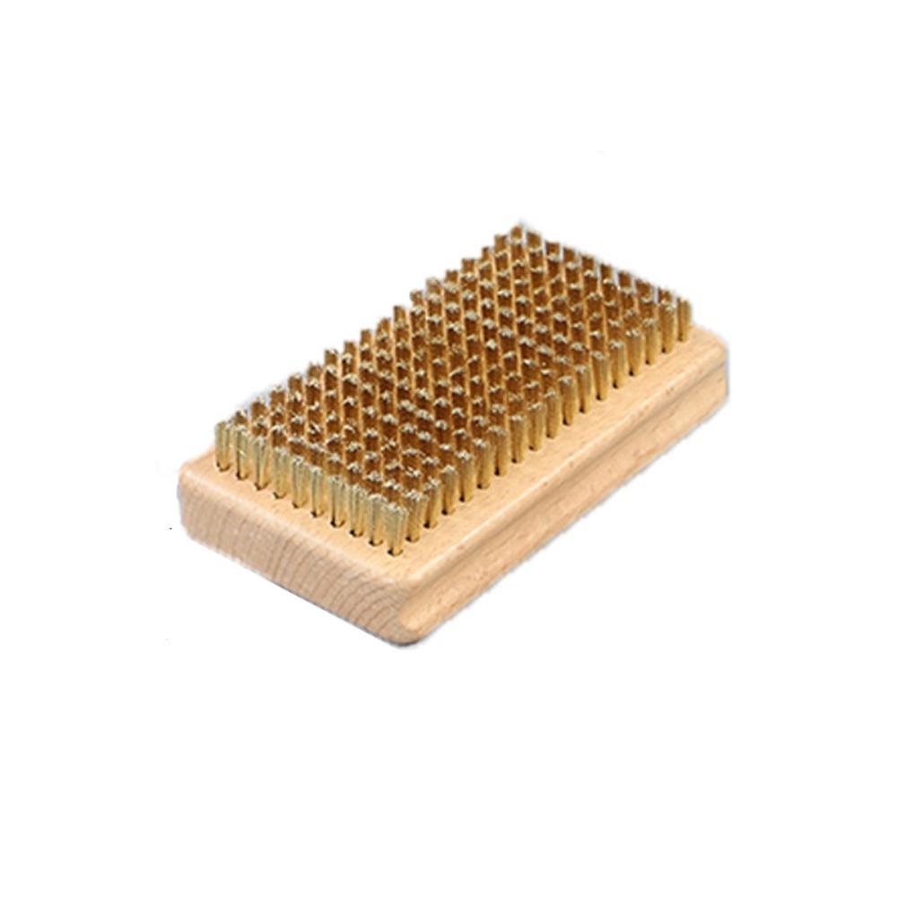 Wooden Handle Ski Waxing Brush Horsehair Brush Snowboard Tool Snowboard Brush Maintenance Tool