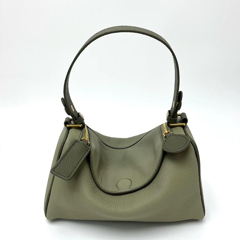 Новая наплечная сумка-мессенджер, высококачественная сумка-подушка из воловьей кожи первого слоя, простая и универсальная женская сумка под мышкой