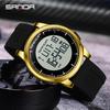 Sanda Luminous Men's Multifunctional Waterproof Digital Watch with Stopwatch and Alarm Clock  