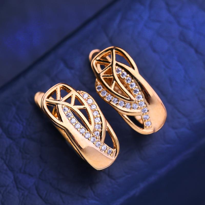 KNIKOO Серьги-клипсы для женщин с кубическим цирконием, модные серьги-гвоздики-кольца, ювелирные изделия для свадебной вечеринки, подарки