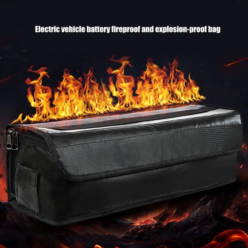 Waterproofs Battery Transport Bag Large Capacity Fireproof Battery Protective Case for Storage Transport Easy To Use