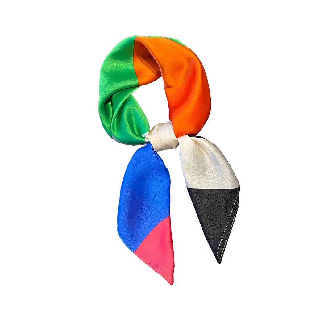 New versatile fashion silk 71 small square scarf professional scarf silk scarf spring and summer matching scarf temperament simple silk scarf