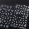 French Lines Christmas Laser Nail Stickers Laser Snowflake Christmas Nail Decorations  Girls