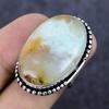 Natural Chrysoprase Gemstone 925 Sterling Silver Jewelry Ring Size 6 O6S85