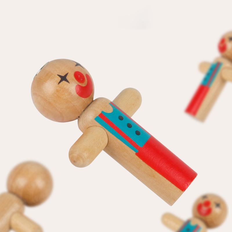 Деревянные прыгающие куклы, игрушки для детей, раннее образование, забавные головоломки, сенсорное обучение, интерактивная магнитная кукла, игрушка в подарок для детей
