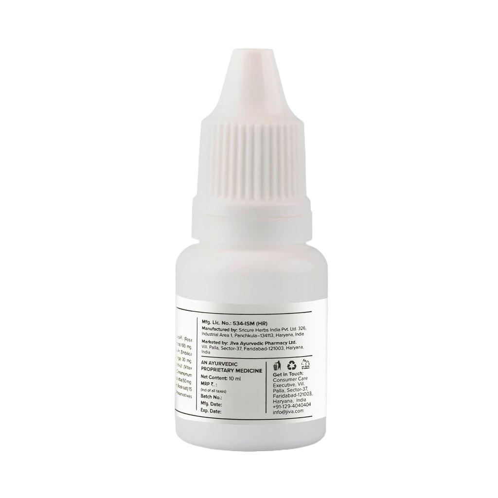 Глазные капли Jiva Ayunetra 10 мл X Упаковка из 4 штук | Растительное Натуральное Средство для Облегчения Сухости, Покраснения, Раздражения Глаз