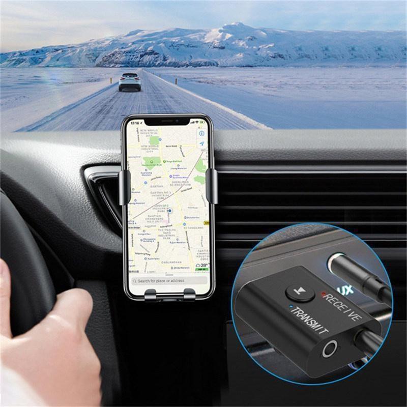 2 в 1 USB Bluetooth 5.0 Dongle адаптер приемник передатчик стерео беспроводной аудио адаптер USB 3,5 мм для настольных ПК наушники