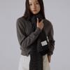 SILN Linea Stripe Knit Muffler (CHARCOAL/BLACK)