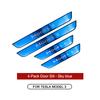Tesla Door Sill Metal Pedal Protector Cover Accessories For Model 3 Car Threshold Strip Decoration Sticker Model3 2017-