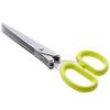 Ciseaux - Ciseaux à Herbes 5 Lames - Acier Inoxydable - Poignée Plastique - Multifonction