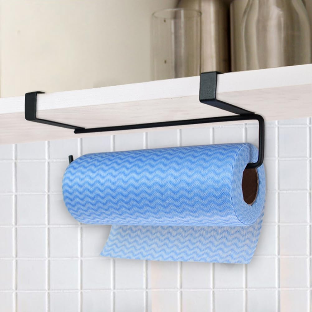 MAGICLULU Paper Towel Hanger Holder Metal Kitchen Roll Paper Holder Under Cabinets Shelf Tissue Hanger Organizer Rack Towel Bar for Kitchen Bathroom
