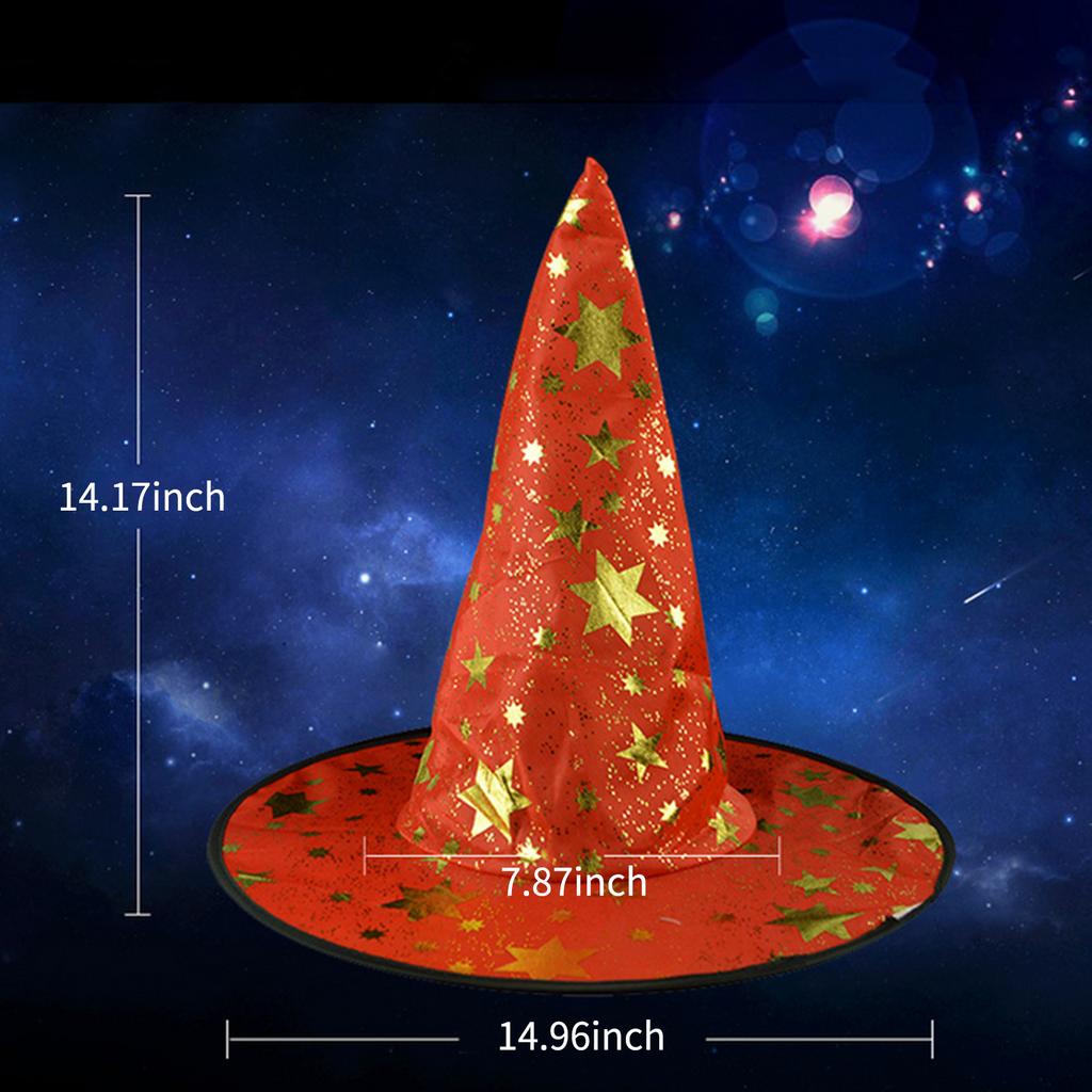 Шляпа ведьмы на Хэллоуин, страшная жуткая остроконечная шляпа с широкими полями, подарок на Хэллоуин для мужчин, женщин, детей, Хэллоуин