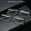 Portable Eye Protection Metal Myopia Glasses Business Eyeglasses Ultra Light Frame Reading Glasses