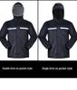 Full Body Rainproof Reflective Raincoat and Pants Set for Motorcycling and Construction
