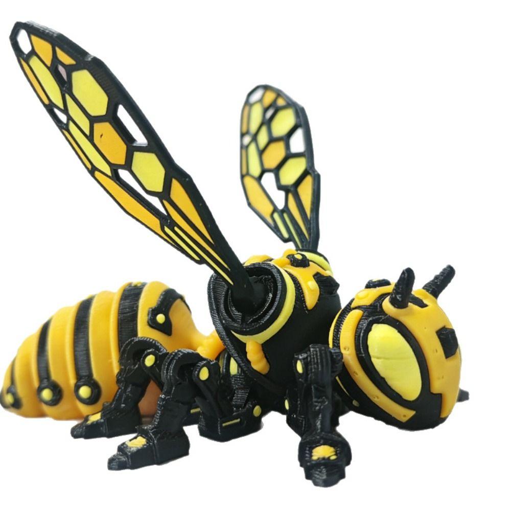 3D Printed 3D Printed Mechanical Bee Detachable Wings Articulated Bee Toy  Holiday Gift