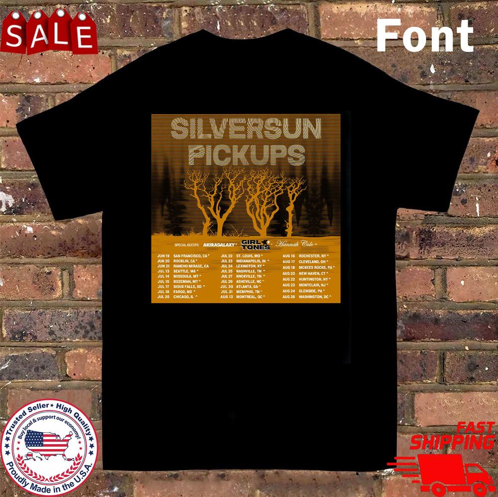 New Silversun Pickups Band 2025 Headline Tour Black T Shirt All Size S-5XL FF222 Unisex T-Shirt