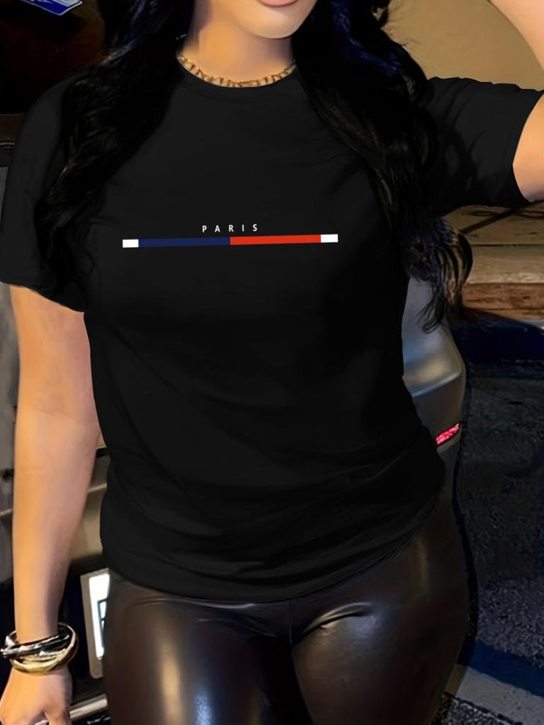 Европейские размеры Calvin Женская футболка с принтомПовседневный элегантный дизайн с ярким принтом / Удобная стильная для лета / Женские футболки